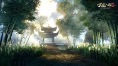 更加着重突出天龙八部蒙蒙细雨散落重重山峦内